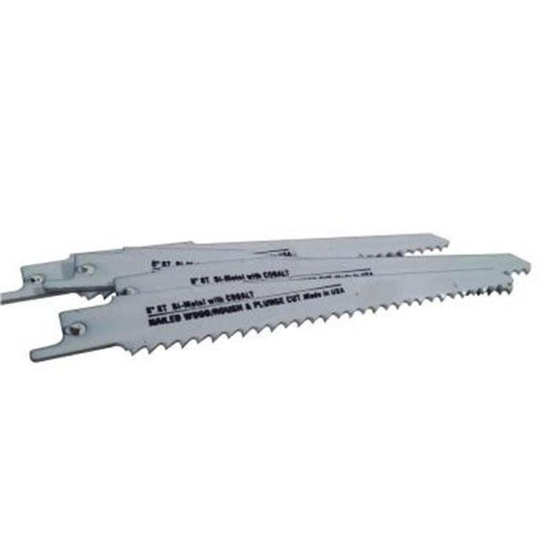 Disston Disston 6480-5T Blu-Mol 6 In. 6 Tpi Wood Cutting Bi-Metal Reciprocating Saw Blade; 5 Pack 6480-5T